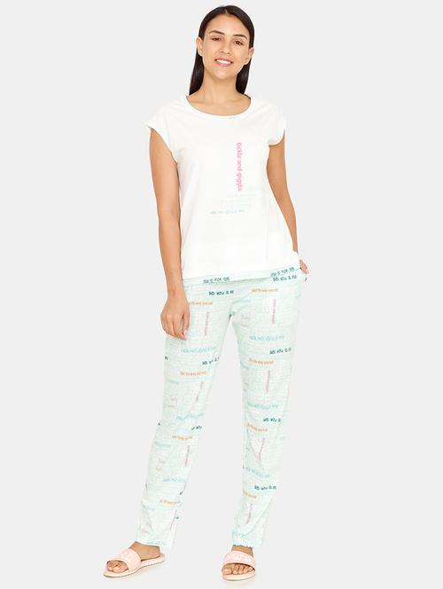 round neck tee with pajama set  - 16965223 - Very Small Image - 1