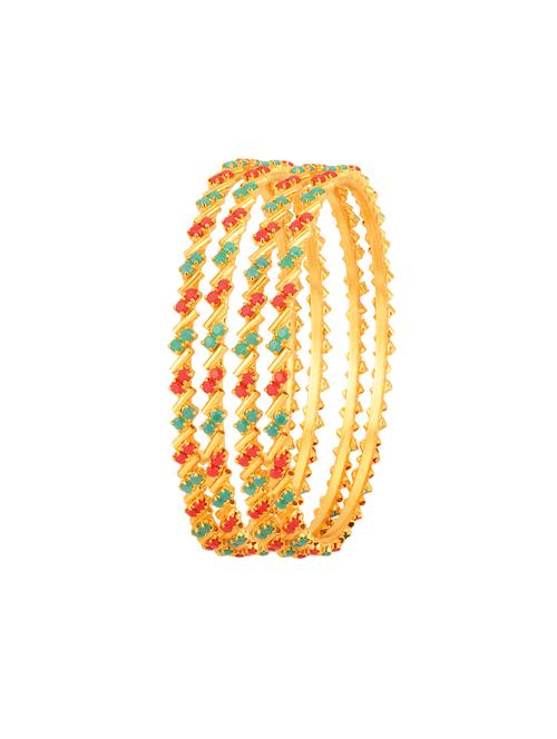 red golden tone brass bangle - 16965365 - Very Small Image - 1