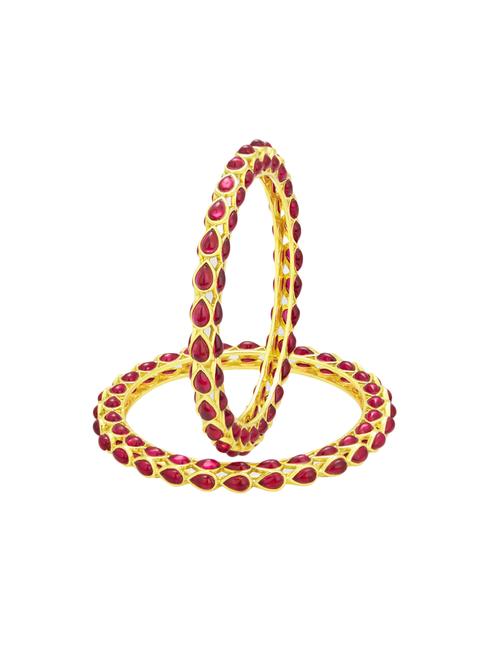 red golden tone brass bangle - 16965409 - Very Small Image - 1