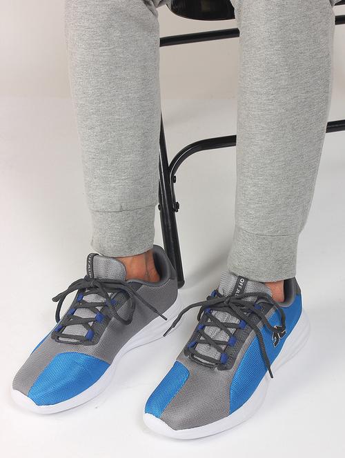 blue lace up  sport shoes - 16966507 - Very Small Image - 1