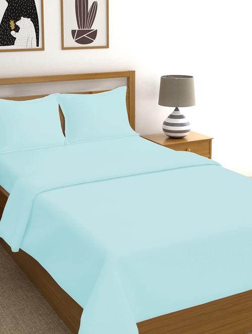   long staple cotton satin king size bed sheet with 2 pillow covers - 16966526 - Very Small Image - 1