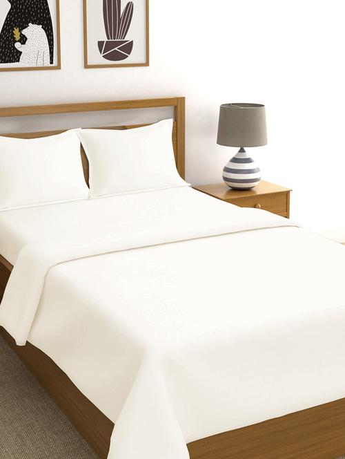  long staple cotton satin double size bed sheet with 2 pillow covers - 16966531 - Very Small Image - 1