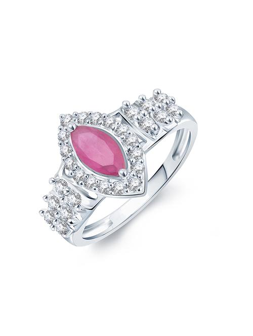 pink silver tone  brass hand ring - 16966628 - Very Small Image - 1