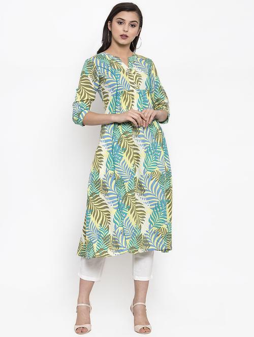 printed kurta pant set - 16969467 - Very Small Image - 1