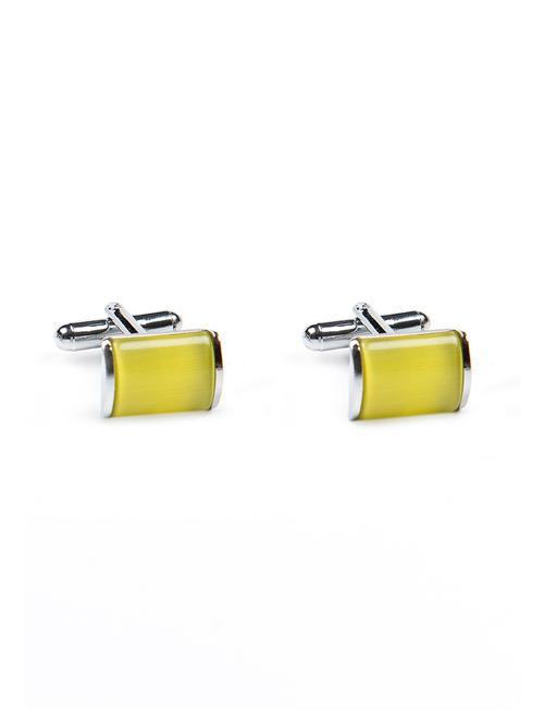 yellow metal cufflinks - 16973324 - Very Small Image - 1