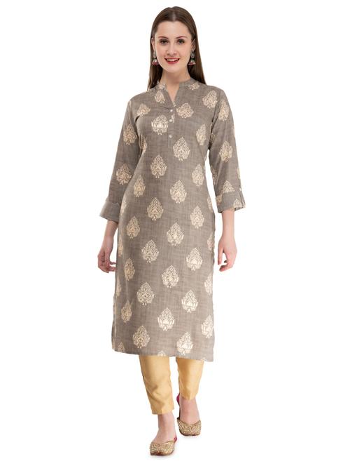 block print straight kurta - 16974645 - Very Small Image - 1