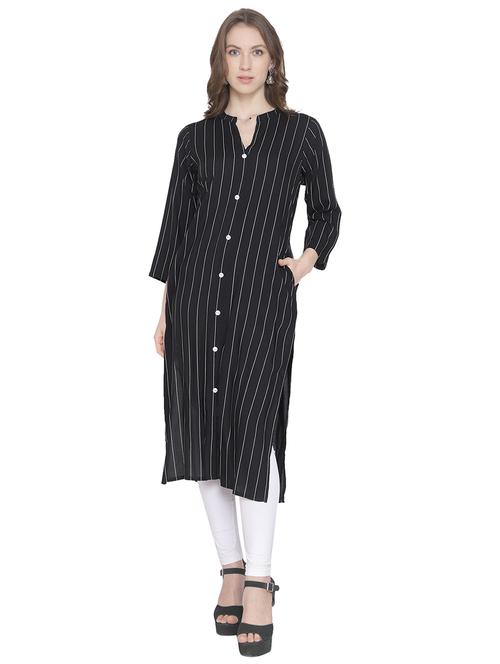 striped straight kurta - 16975110 - Very Small Image - 1