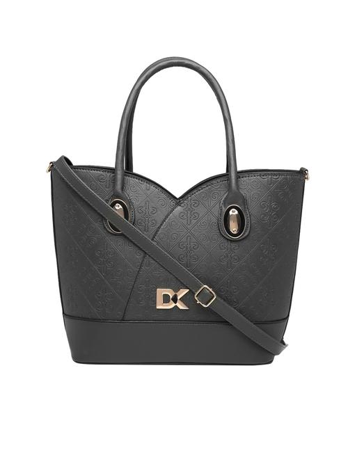 grey leatherette (pu) handbag - 16975202 - Very Small Image - 1