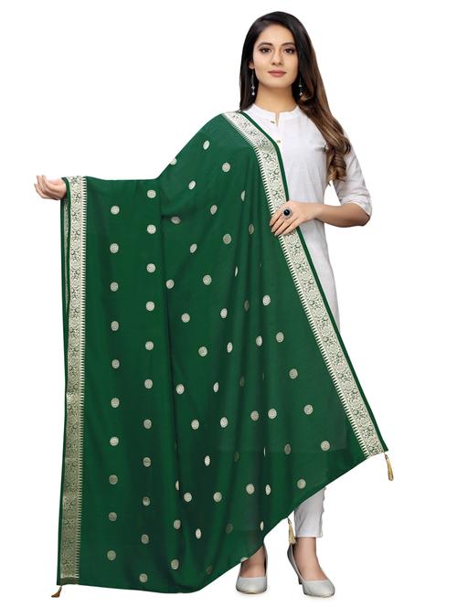 tassel detailed jacquard dupatta  - 16977052 - Very Small Image - 1