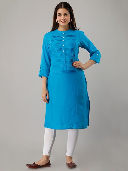 women's straight kurta - 16977074 - Very Small Image - 1
