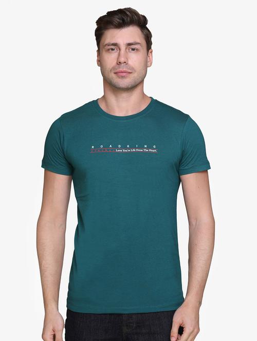 teal blue solid t-shirt - 16977934 - Very Small Image - 1