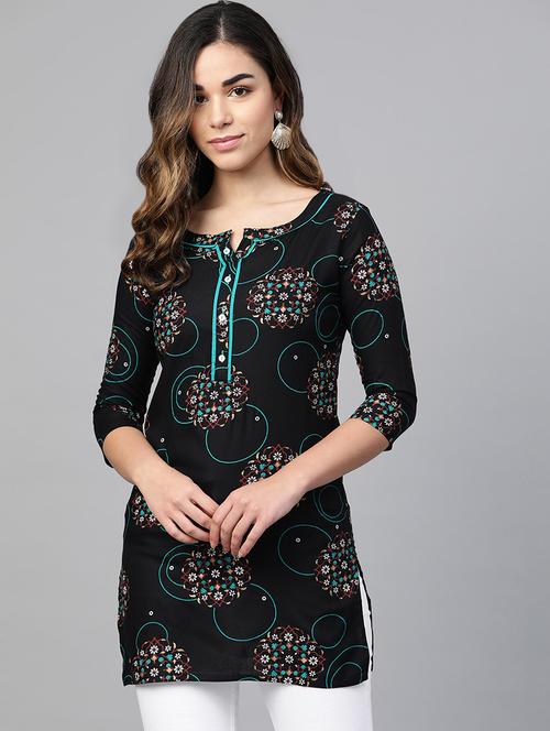 printed straight kurti - 16978286 - Very Small Image - 1