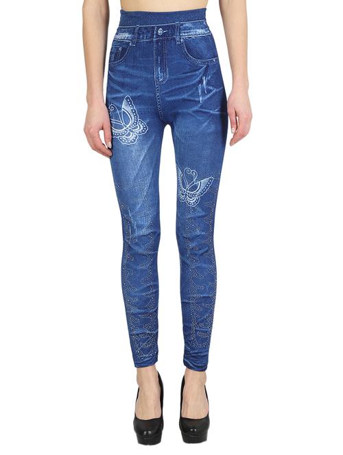 high rise stone washed jeggings  - 16978410 - Very Small Image - 1