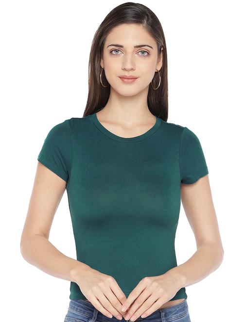 women's plain round neck t-shirt - 16979050 - Very Small Image - 1