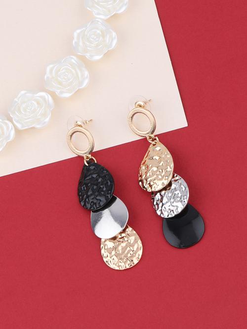 multi colored metal drop earring - 16979442 - Very Small Image - 1