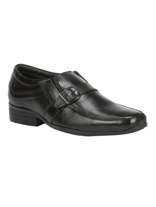 black slip on monk straps - 16981601 - Very Small Image - 1