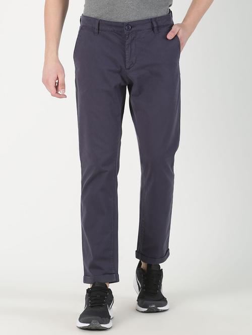 blue solid chinos  - 16983021 - Very Small Image - 1