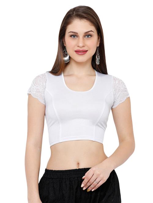 cap sleeves plain blouse - 16983642 - Very Small Image - 1