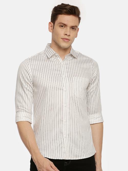 white striped casual shirt - 16983995 - Very Small Image - 1