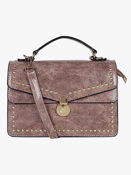 pink leatherette (pu) sling bag - 16984001 - Very Small Image - 1
