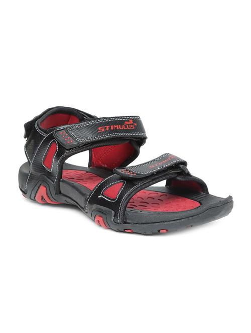 red back strap sandals - 16984420 - Very Small Image - 1