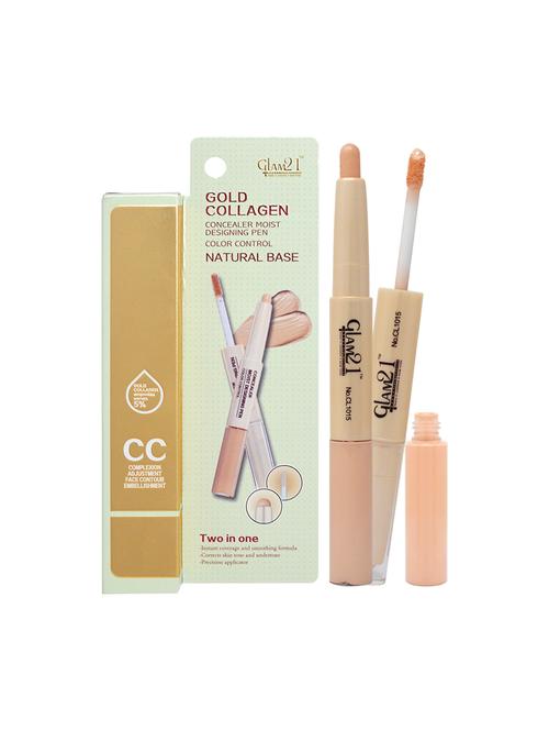 glam21 2in1 gold collagen concealer cl1015, nude, 4.8g - 16989541 - Very Small Image - 1