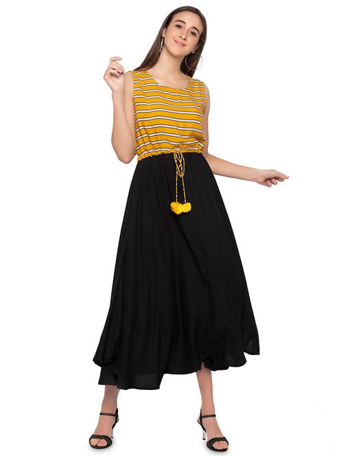 drawstring waist maxi dress  - 16989800 - Very Small Image - 1