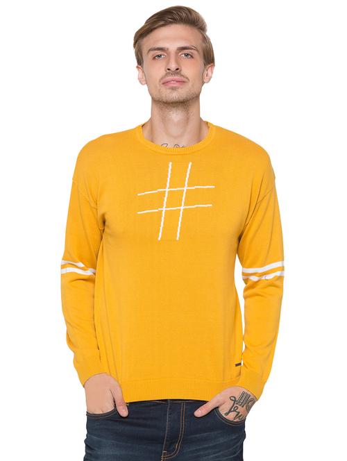 yellow chest printed t-shirt - 16990097 - Very Small Image - 1