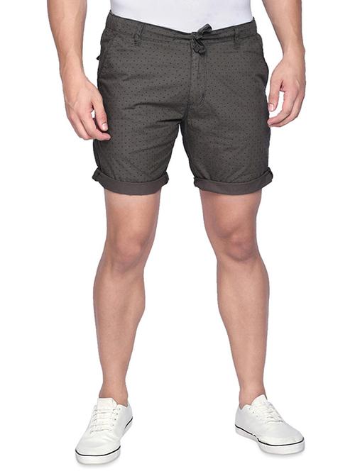 grey printed shorts - 16990910 - Very Small Image - 1