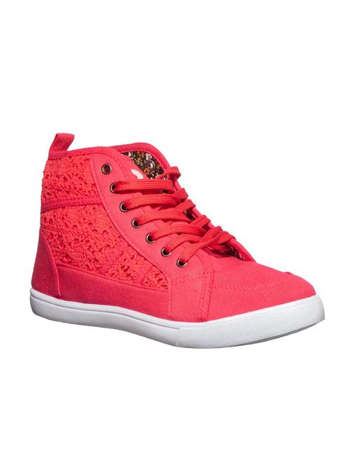 pink lace-up sneakers - 16990927 - Very Small Image - 1