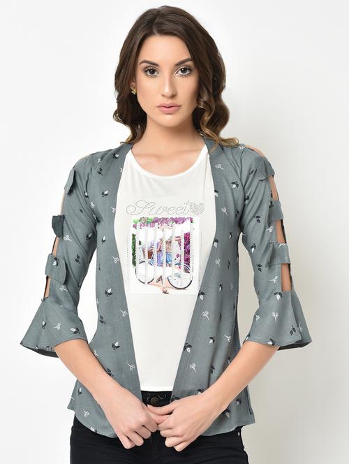 cut out detail printed top  - 16991443 - Very Small Image - 1