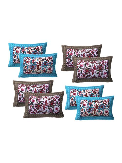  cotton printed pillow covers 4 sets (8 pieces)  - 16991808 - Very Small Image - 1