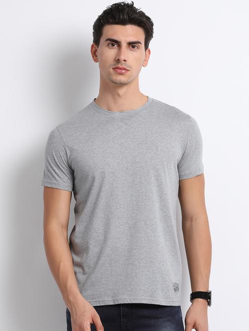 grey solid t-shirt - 16991858 - Very Small Image - 1
