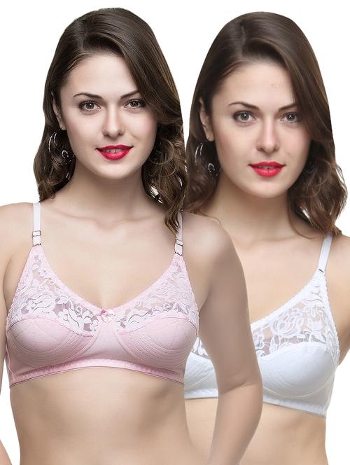set of 2 mesh panel regular bra - 16994635 - Very Small Image - 1