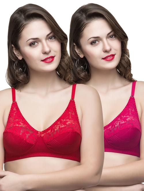 set of 2 mesh panel regular bra - 16994638 - Very Small Image - 1