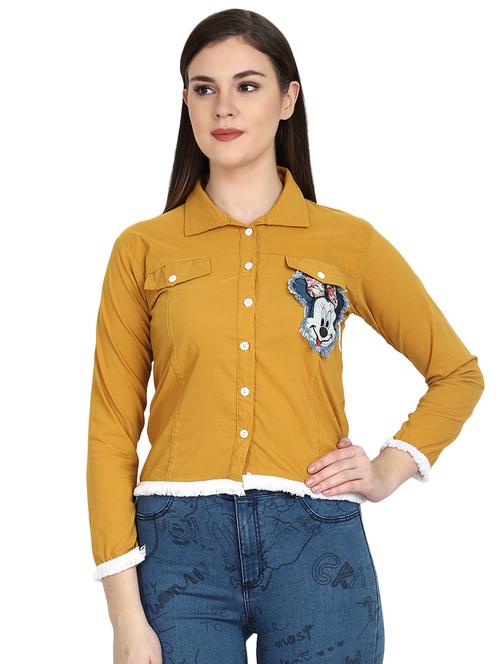 quirky patch lace detail shirt  - 16995226 - Very Small Image - 1
