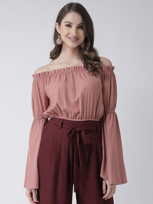 bell sleeves crop top  - 16995816 - Very Small Image - 1