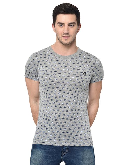 grey all over print t-shirt - 16995961 - Very Small Image - 1