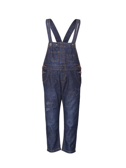 dark blue cotton dungarees  - 16997543 - Very Small Image - 1