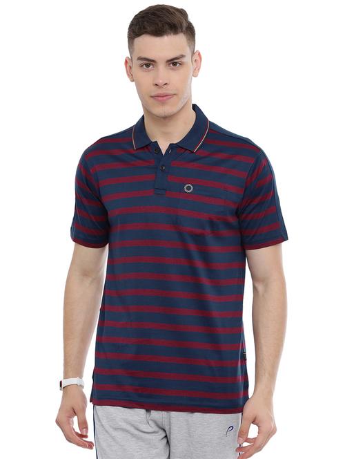 navy blue striped t-shirt - 16997656 - Very Small Image - 1
