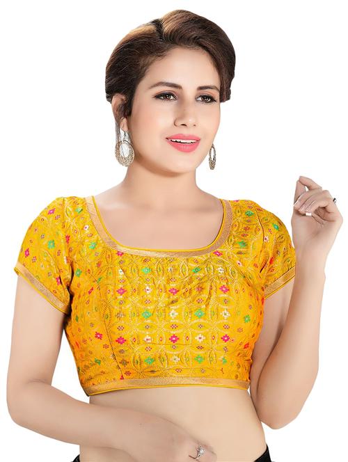 back detail brocade blouse - 16999071 - Very Small Image - 1