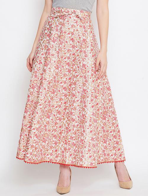 floral print a-line skirt  - 16999382 - Very Small Image - 1