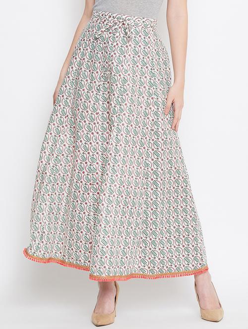 floral print a-line skirt  - 16999383 - Very Small Image - 1