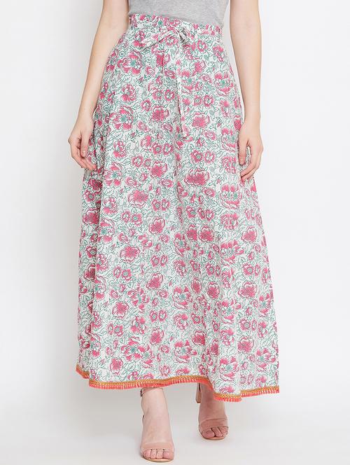 floral a-line skirt  - 16999389 - Very Small Image - 1