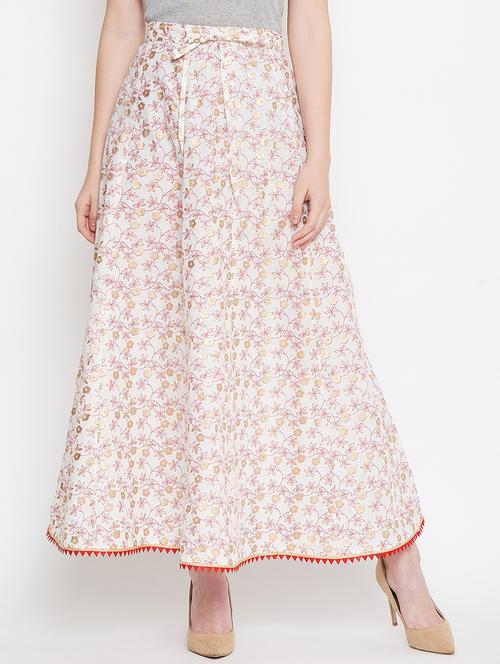 floral a-line skirt  - 16999390 - Very Small Image - 1