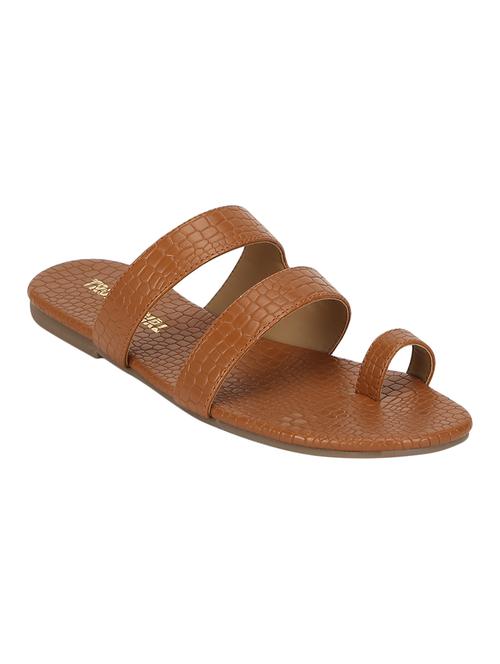 tan  toe separator sandals - 16999933 - Very Small Image - 1
