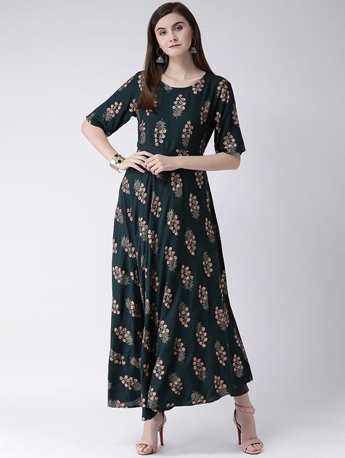 women's flared kurta - 17000473 - Very Small Image - 1