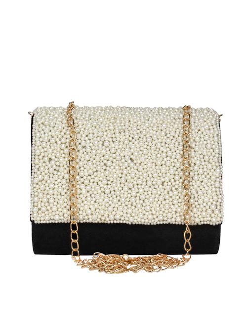 black velvet fold over clutch - 17001715 - Very Small Image - 1