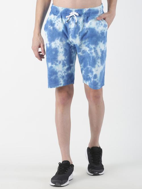 blue tie & dye shorts - 17006685 - Very Small Image - 1