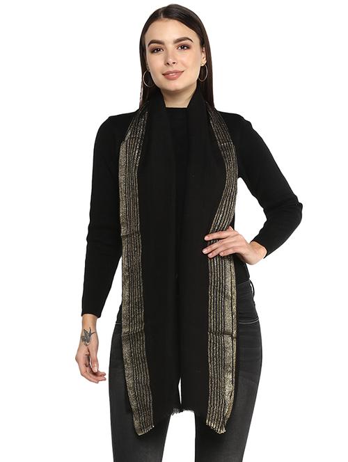 black wool stole - 17007274 - Very Small Image - 1